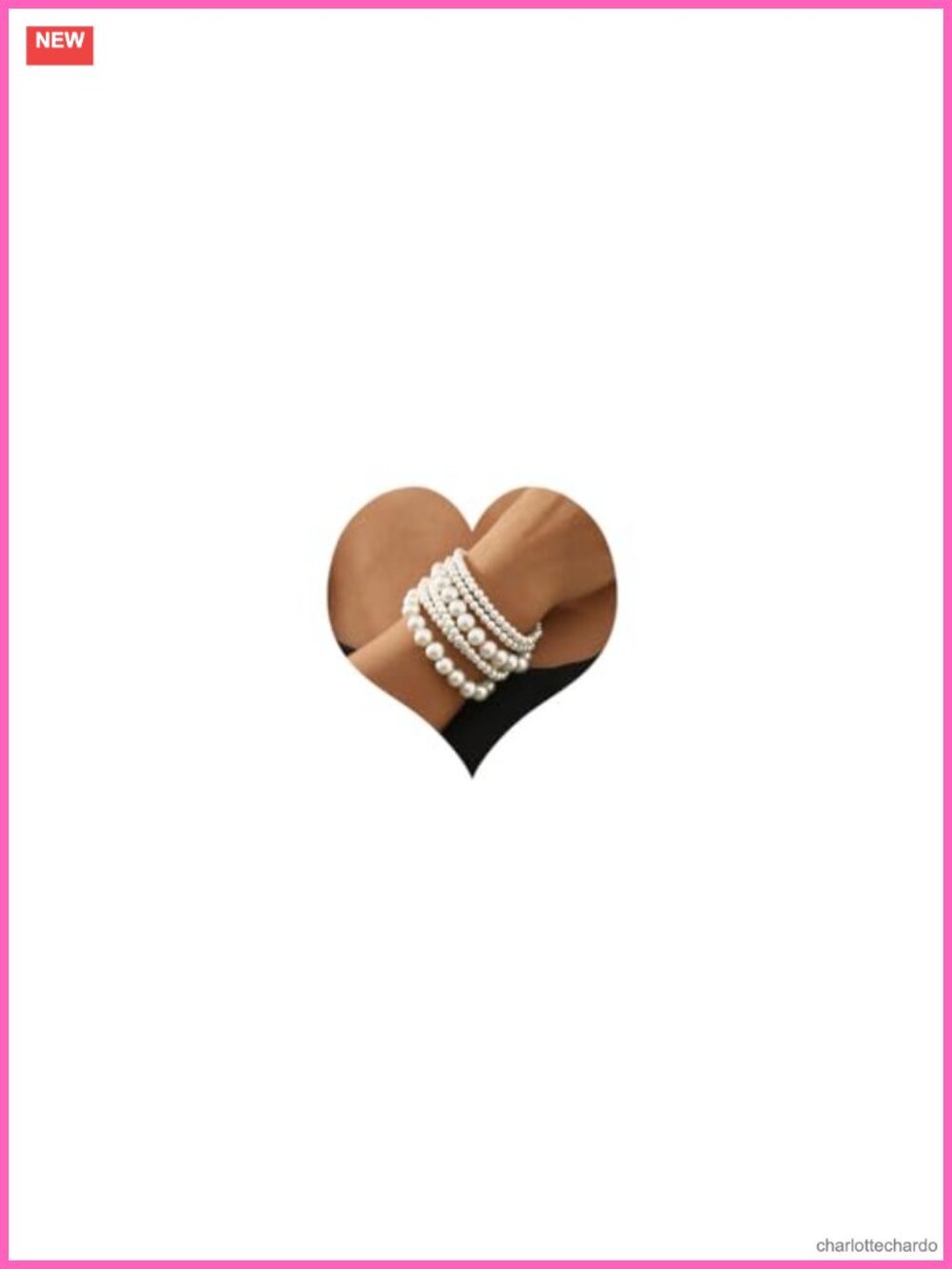 6 Pack Pearl Bracelets Set for Women Boho Jewelry Gift Party
